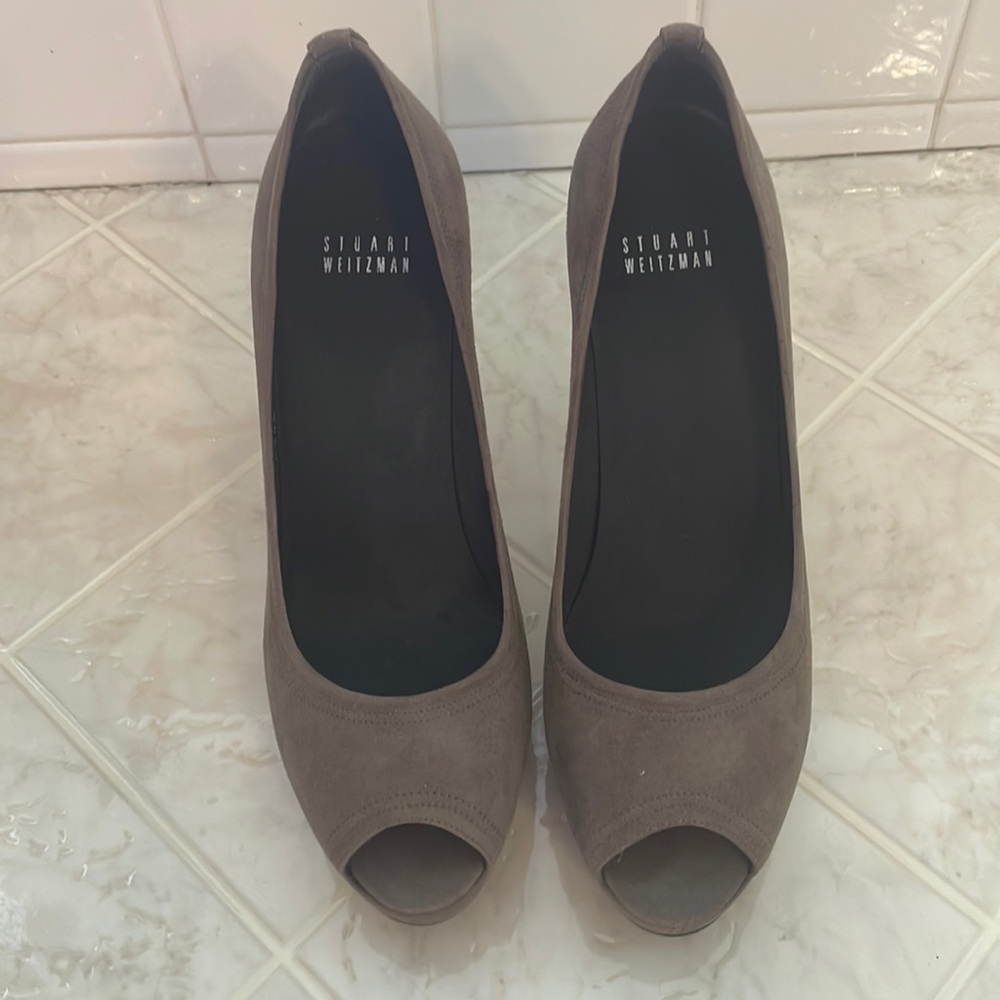 Stuart Weizmann platform peep toe